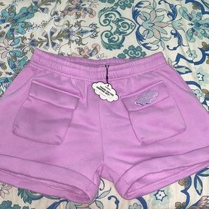 scubieee limited edition purple colorway shorts